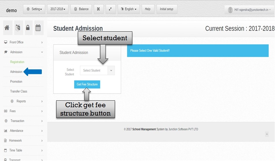 Admissions Management Software student admission
