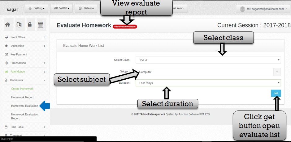 evaluate homework