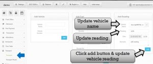 Transportation management system software reading