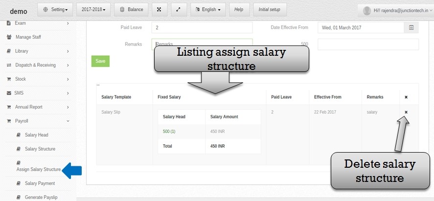 payroll assign list