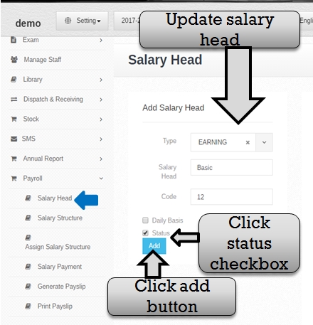 payroll salary updat