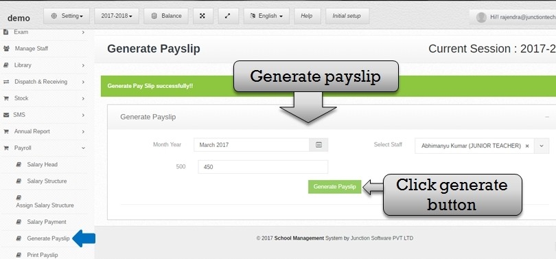 payslip generate