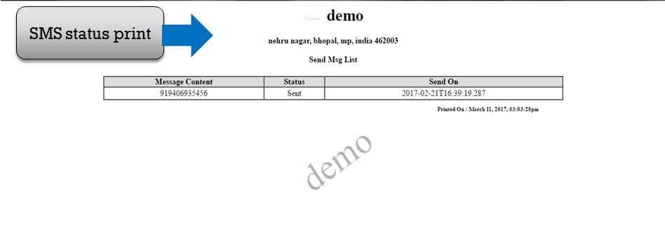 status print