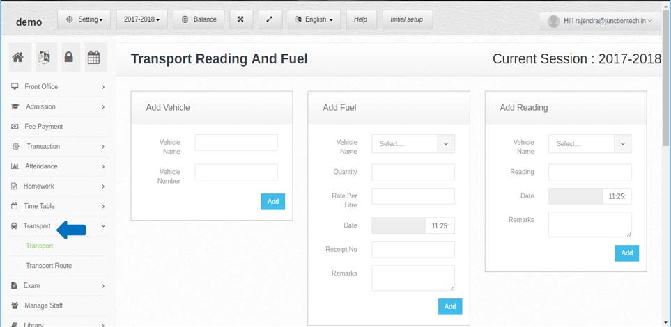 Transportation management system