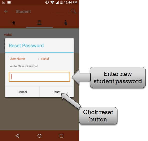 create student password