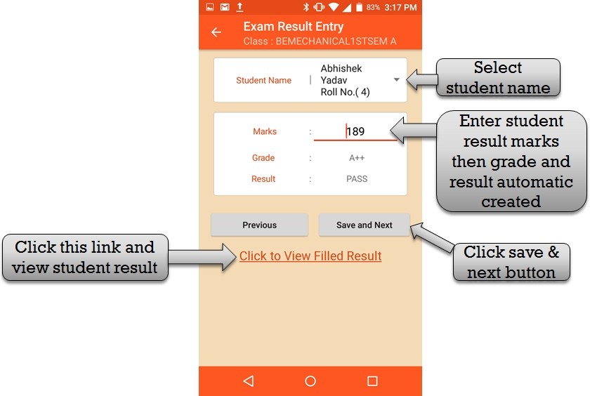 create result