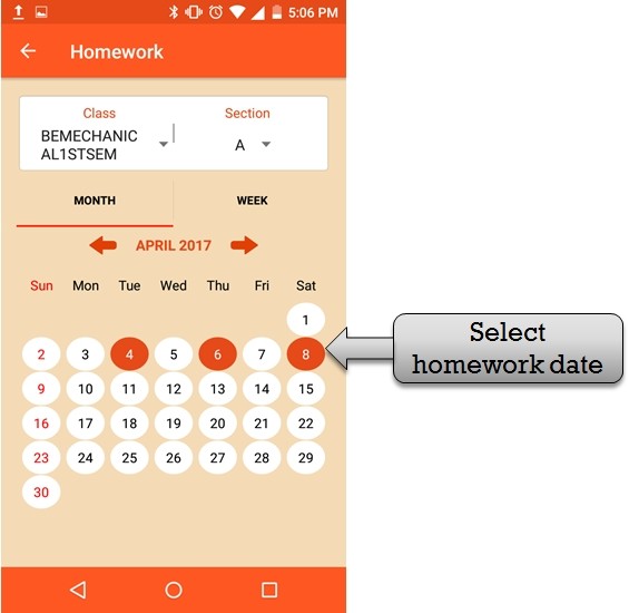 homework due date app