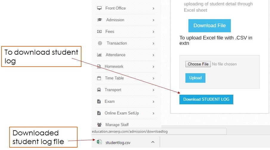 Student Information System download file