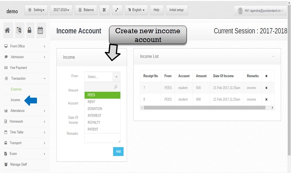 income account